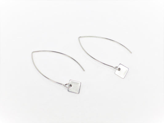 BO Tige avec Petit Carré Inox - Rouge Inox