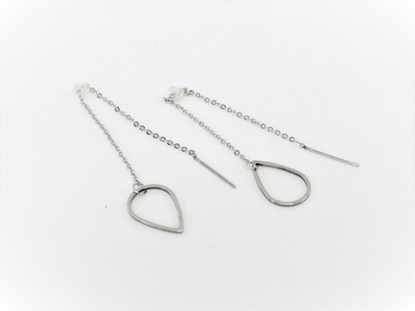 BO Larme sur Chaîne Inox - Rouge Inox