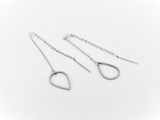 BO Larme sur Chaîne Inox - Rouge Inox