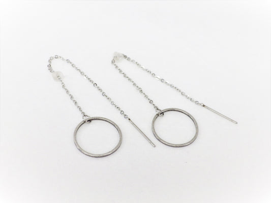 BO Cercle sur Chaîne Inox - Rouge Inox