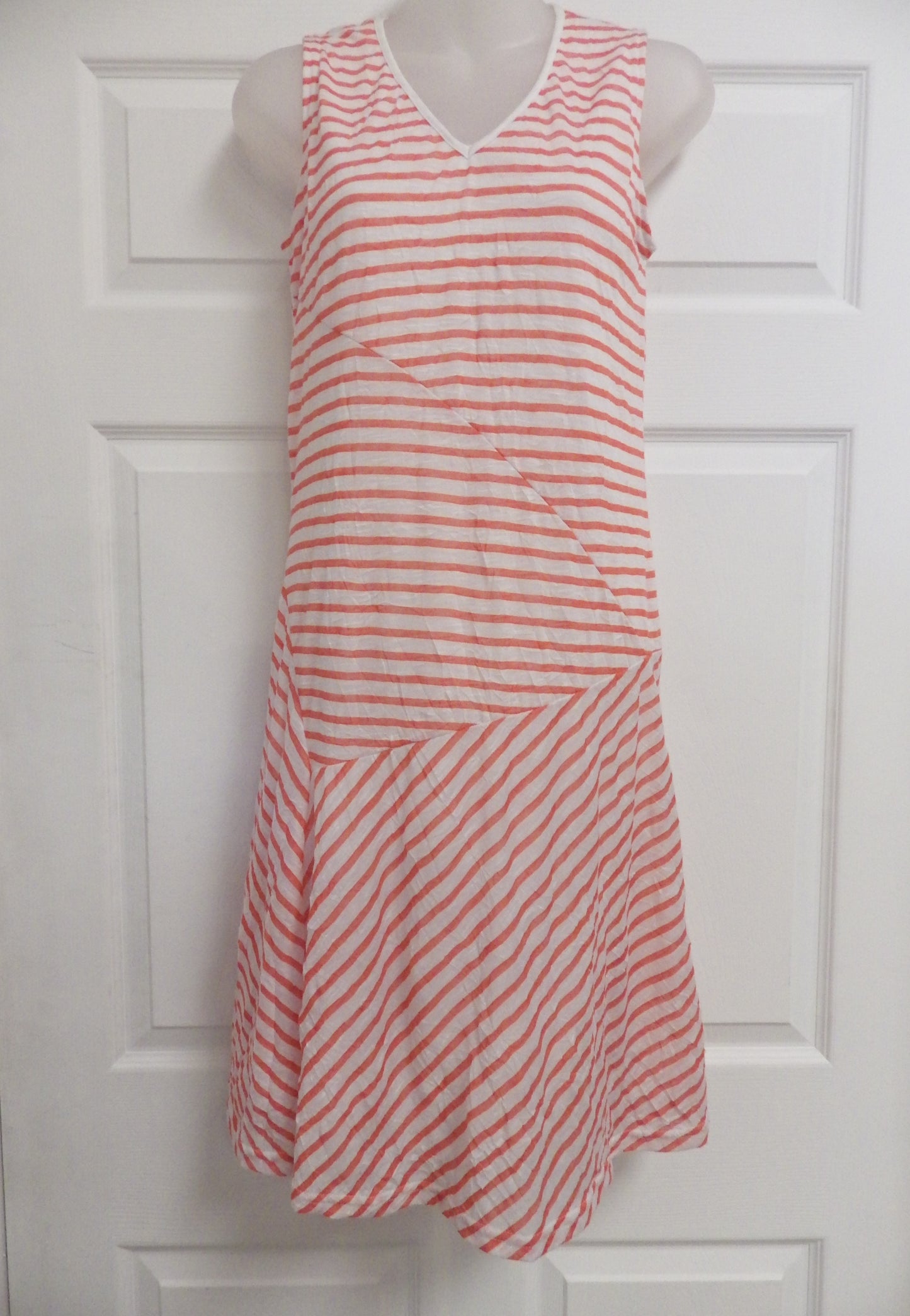 Robe rayé corail - Ann Design