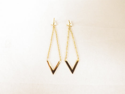 BO triangle et v or- Rouge inox