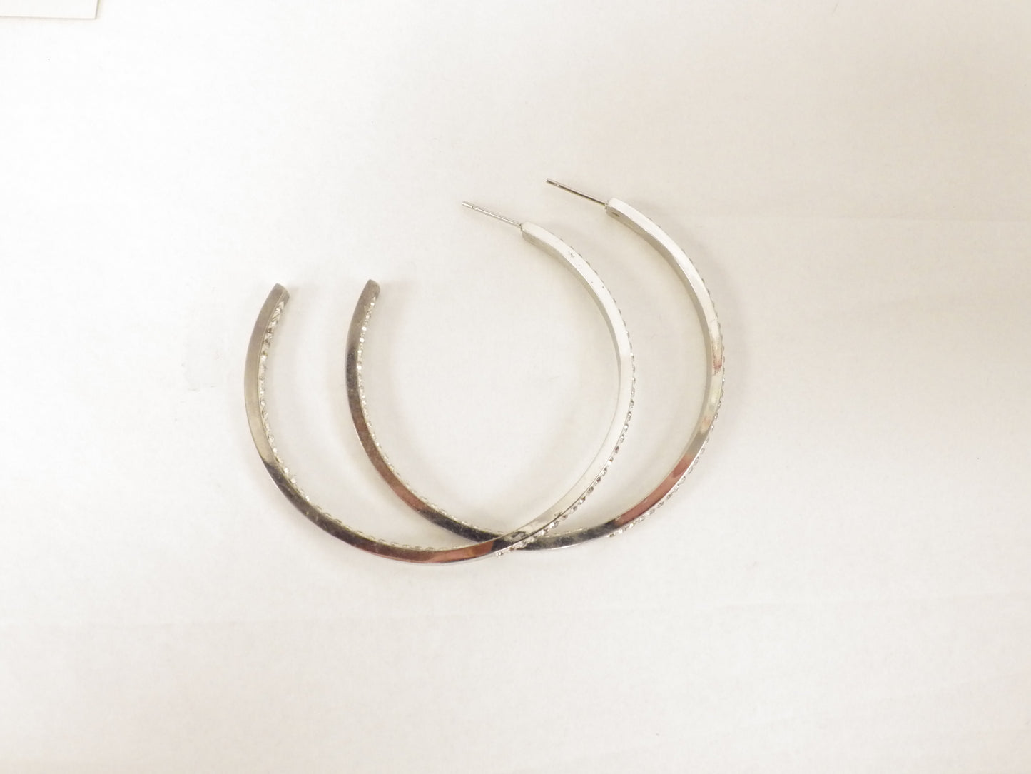 BO anneau ouvert avec zircon - Rouge inox