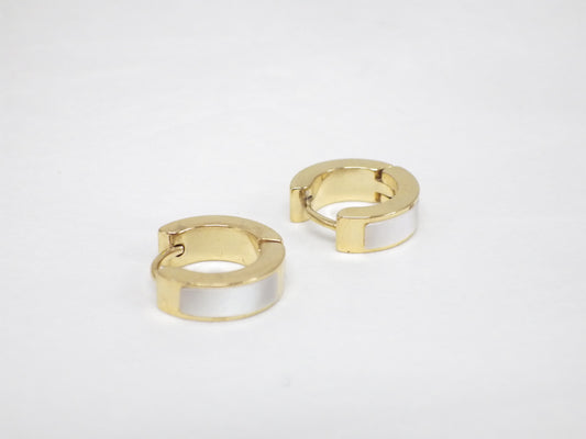 BO anneau or et brume - Rouge Inox