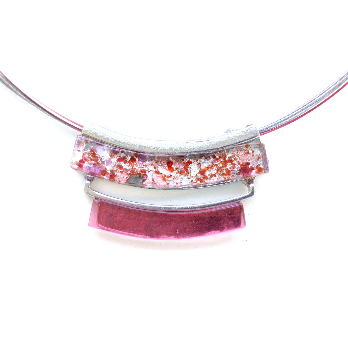 Collier pendentif Axia double - Créart