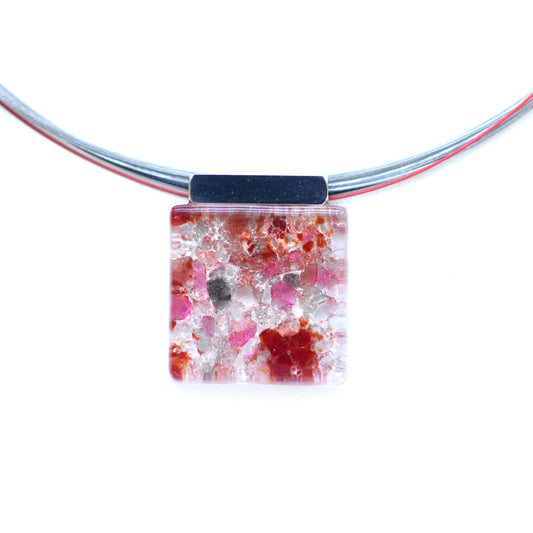 Collier pendentif Loza Corail - Créart