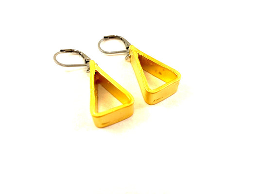 Suspendues à l'oreille Triangle Massif 22mm - Rouge Bijoux