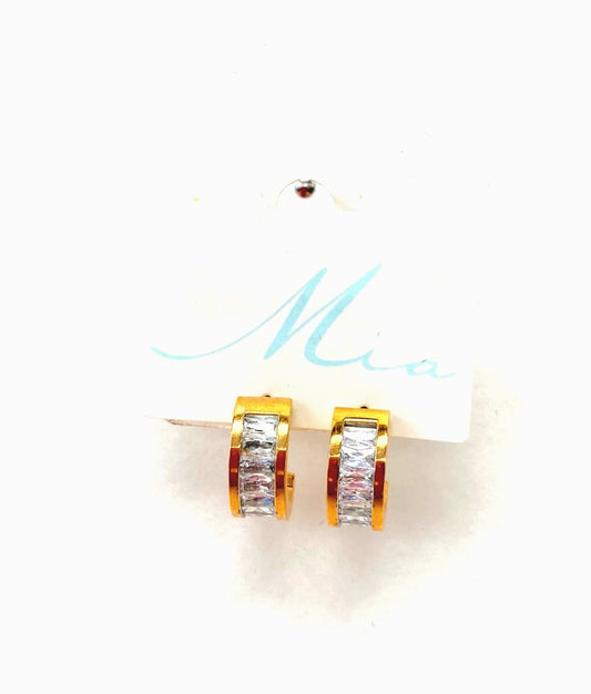 Boucles d'oreilles anneaux or - Mia