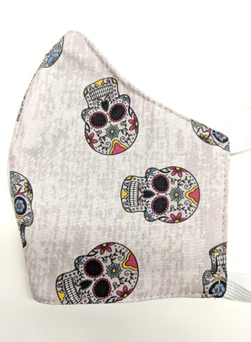 Blanc & têtes de mort mexicaines