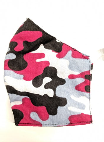 Camouflage blanc, noir et rouge