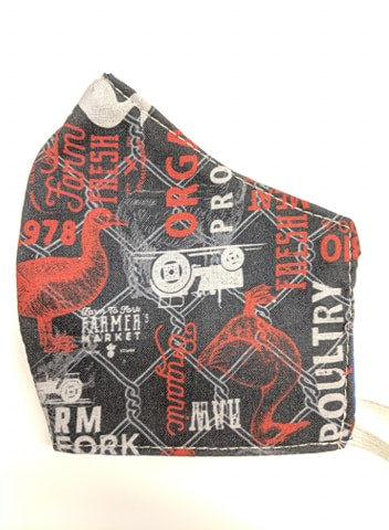 Noir & rouge poulet bio