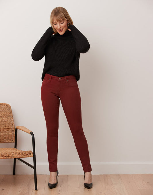 Rachel - Coupe Étroite - Taille Classique - Entrejambe 30'' - Pomme Grenade