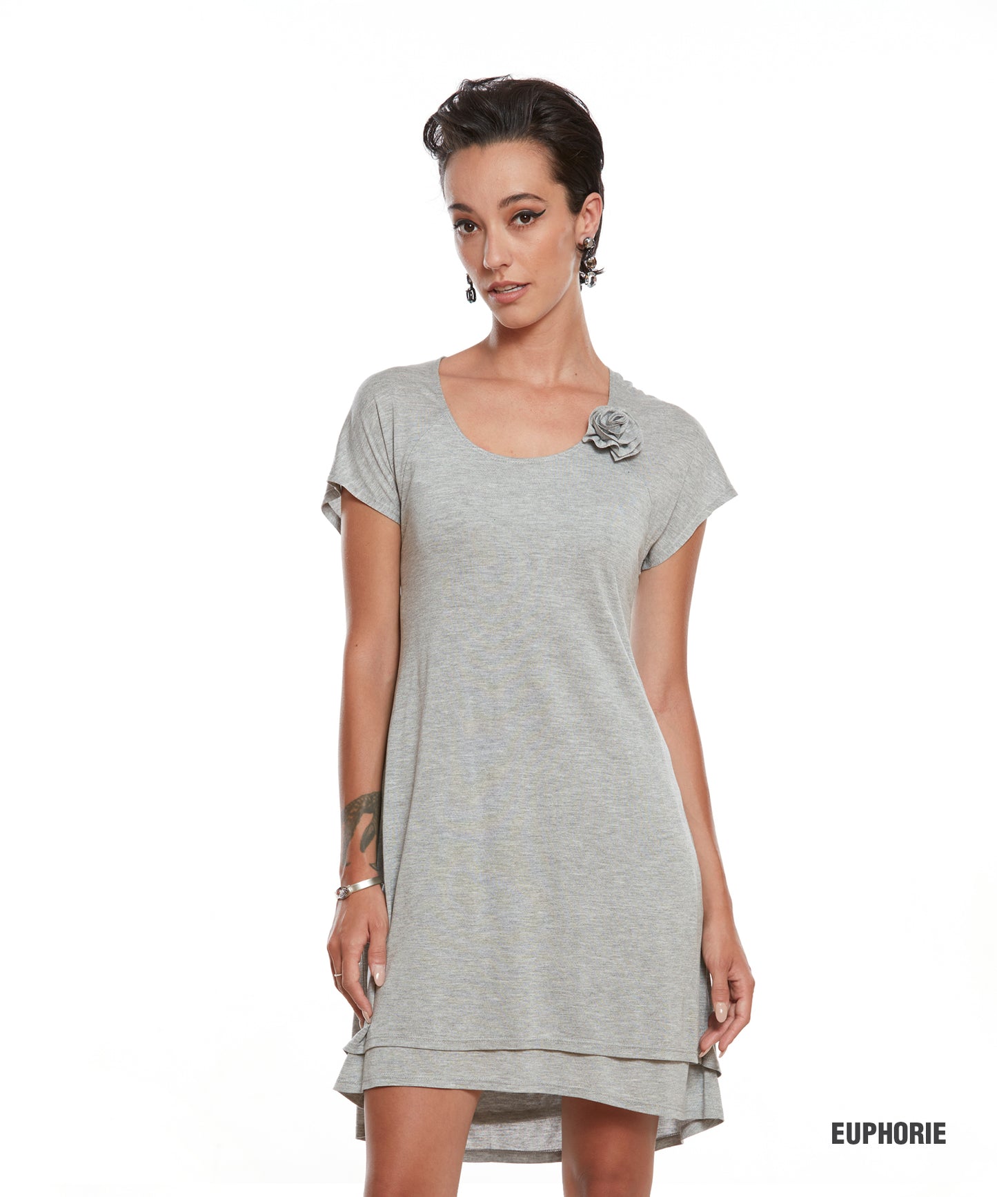 Robe Euphorie Grise - Yul Voy