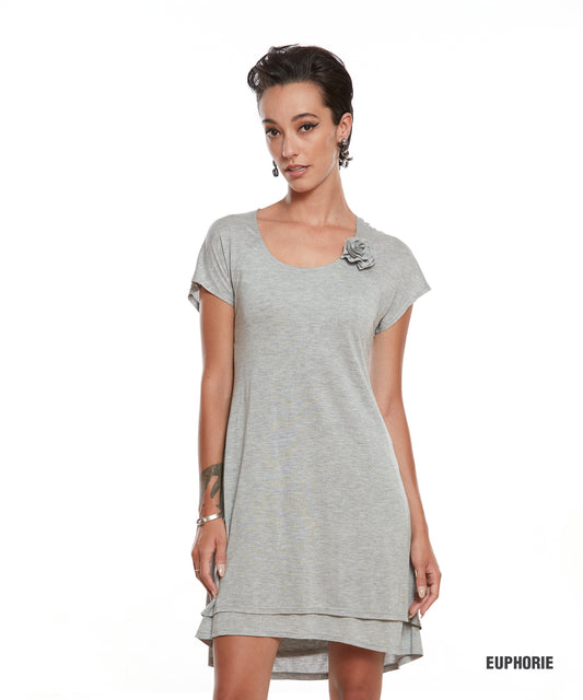 Robe Euphorie Grise - Yul Voy