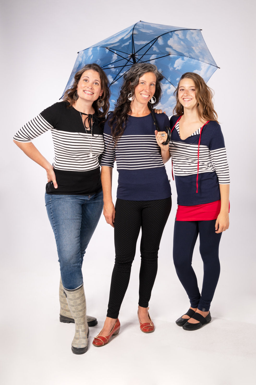 Chandail Eva Marine et Rouge - MarieC