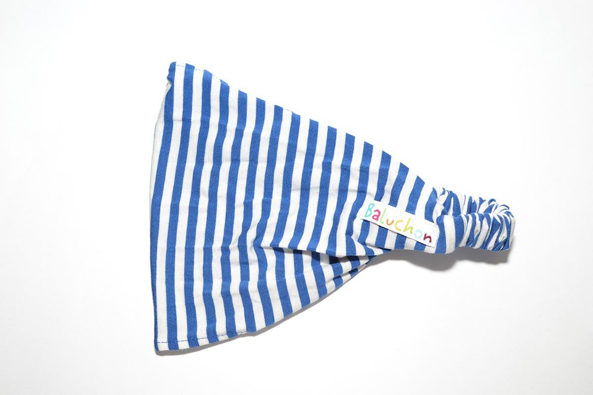 Bandeau Baluchon rayures bleu et blanc
