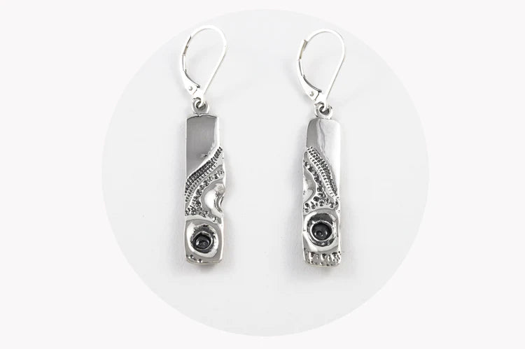 Boucles d'oreilles - ÉLÉGANTE longues en argent sterling - Marie-Ève Bordeleau