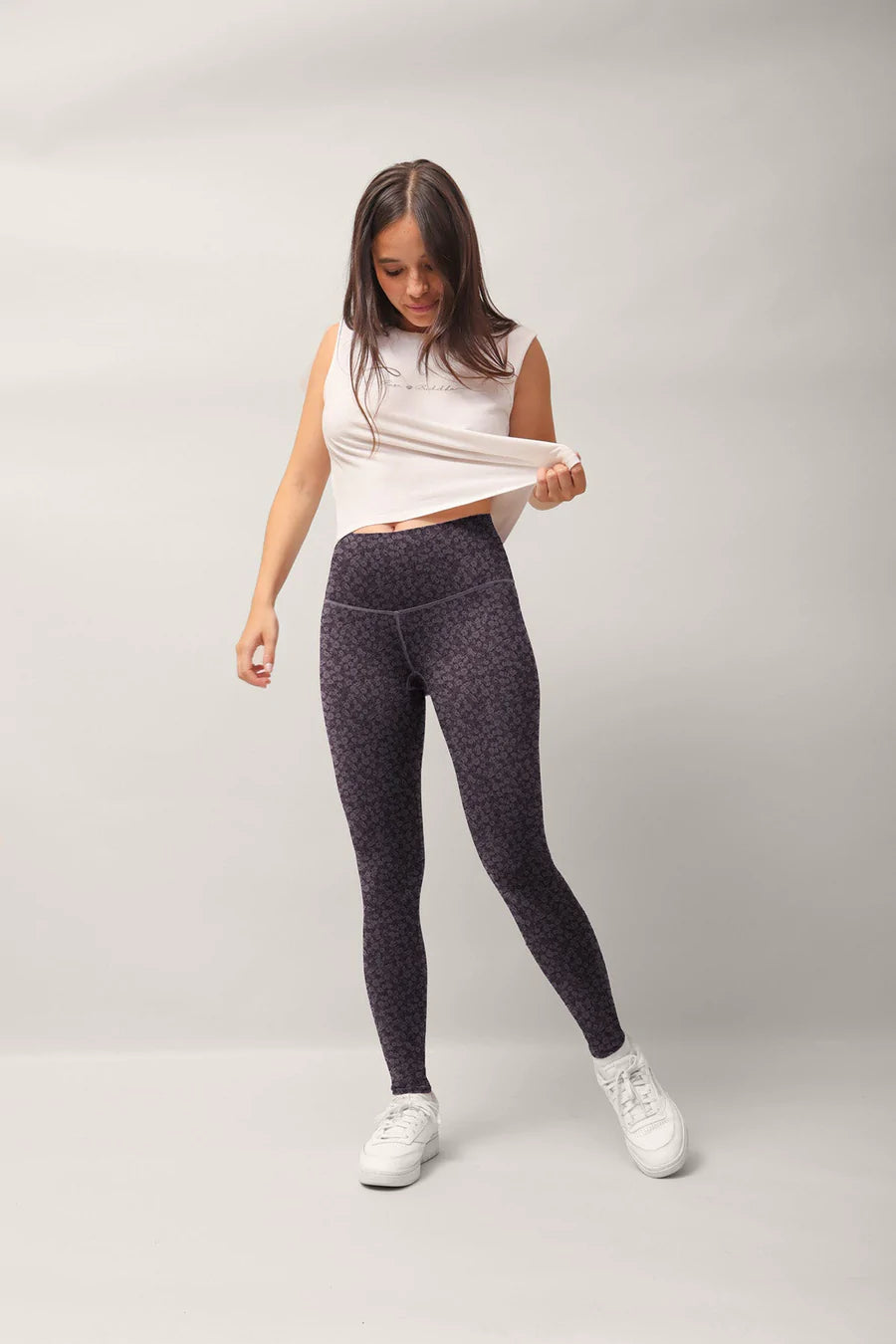 Legging Oh si doux ! - Fleur de givre - Rose Buddha