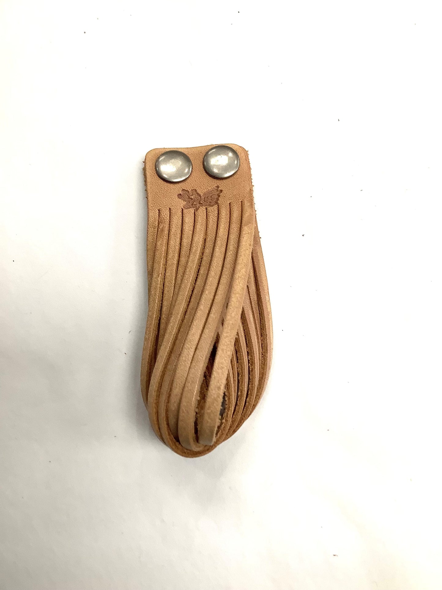 Bracelet cuir brun-beige