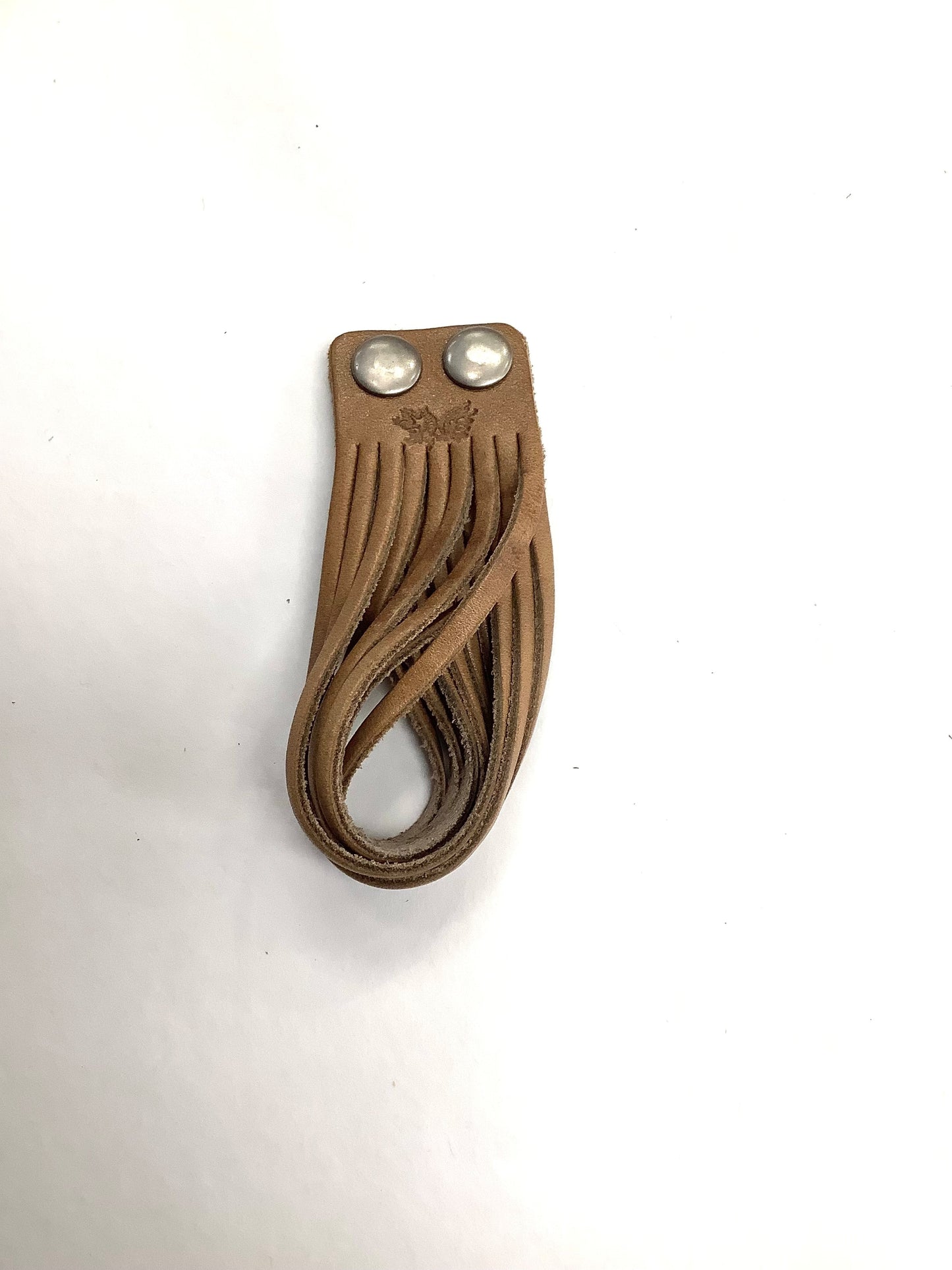 Bracelet cuir brun pâle