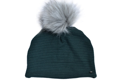 Tuque Verte Nervurée - Baluchon