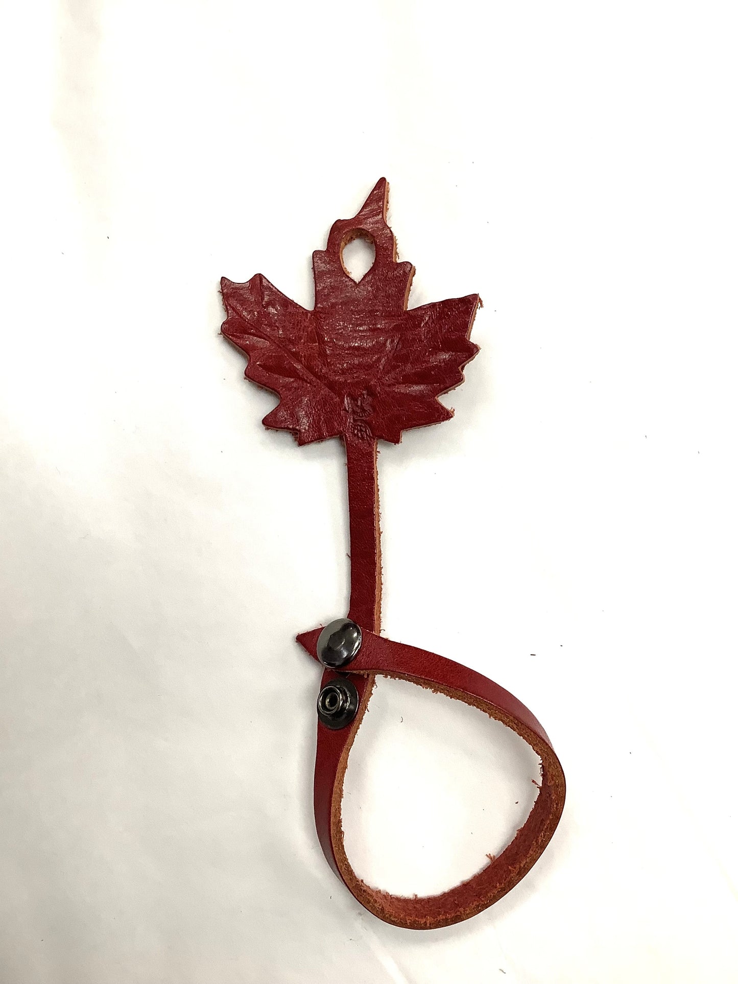 Bracelet cuir feuille d'érable