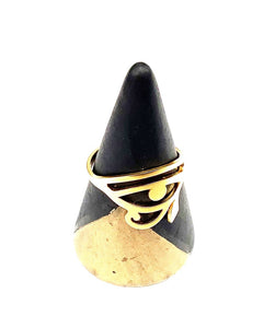 Bague - Oeil d’Horus - Or - Création Fish