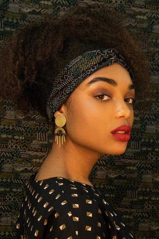 Boucles d'oreilles Marsala - Noir - Kazak