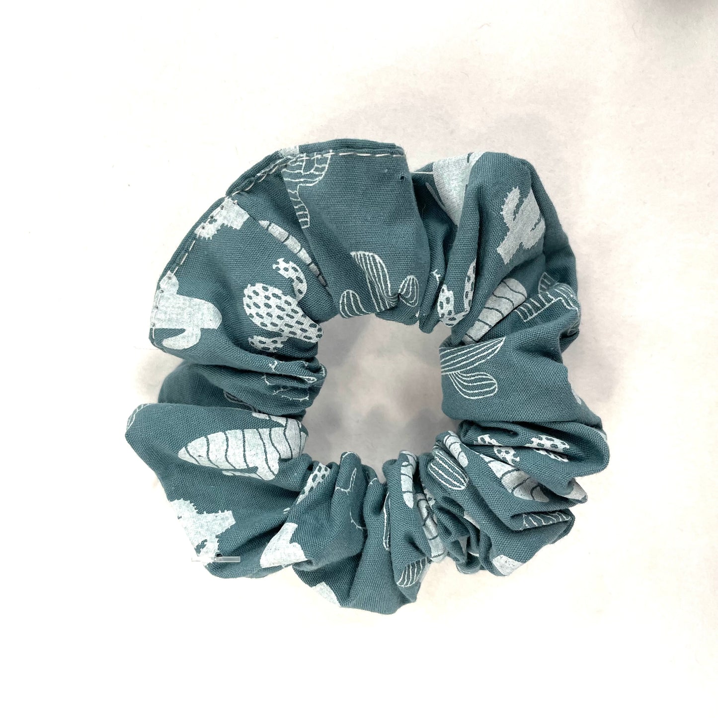 Green Cactus White Scrunchie - Red Sofa