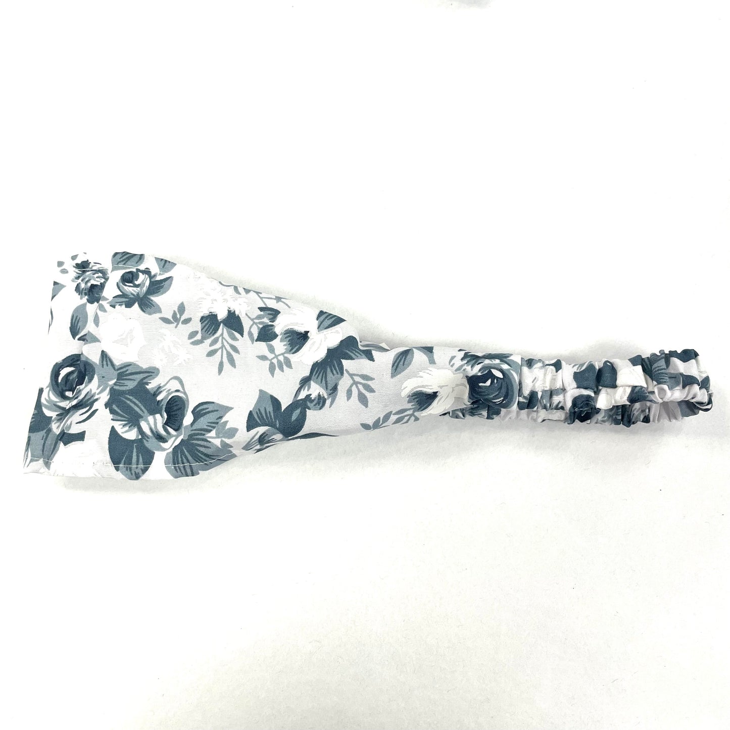 Grey Headband Blue White Flowers - Red Sofa