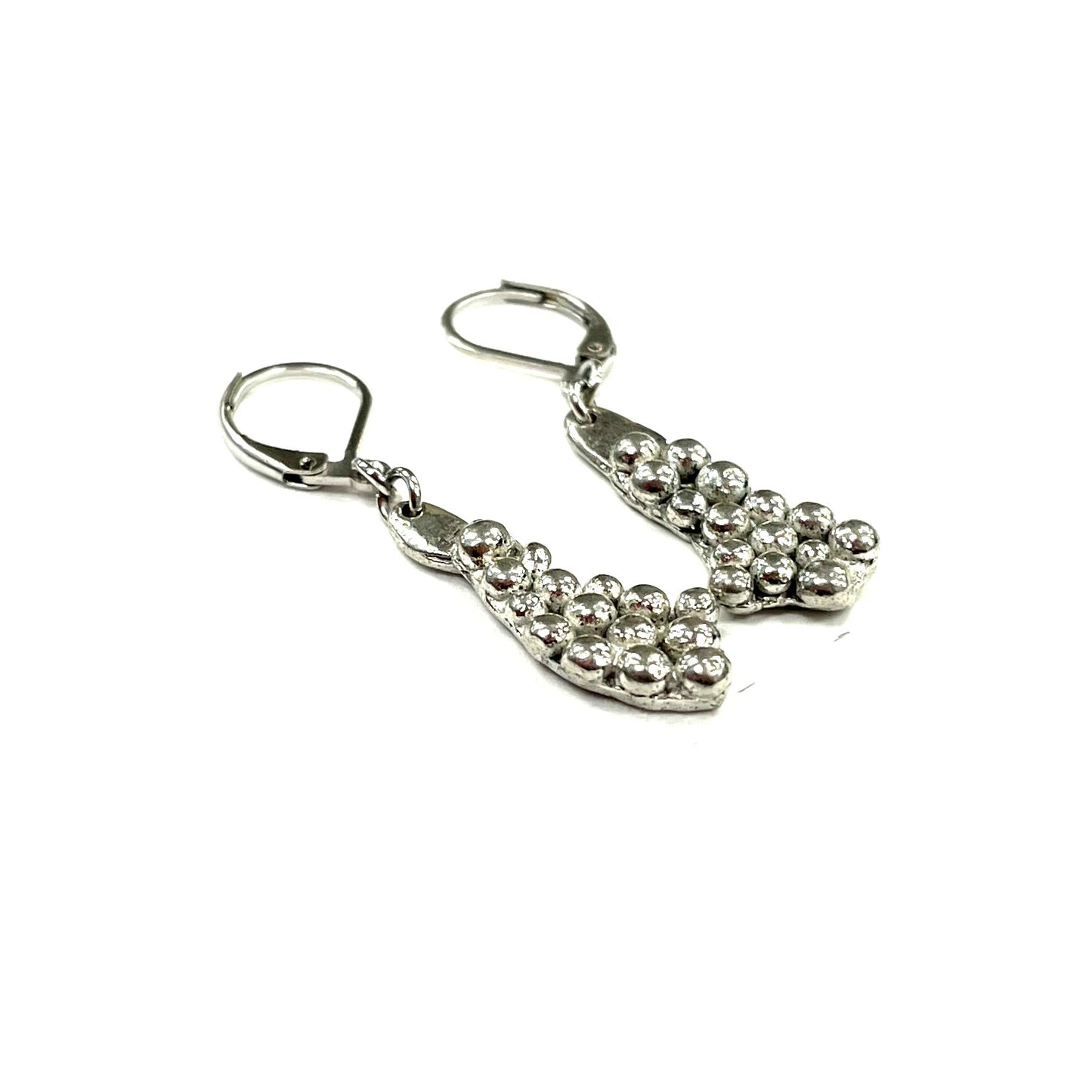 Suspendues à l'oreille Triangle Fondue 25mm - Rouge Bijoux