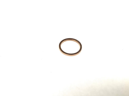 Bague Simple - Or - Rouge Inox