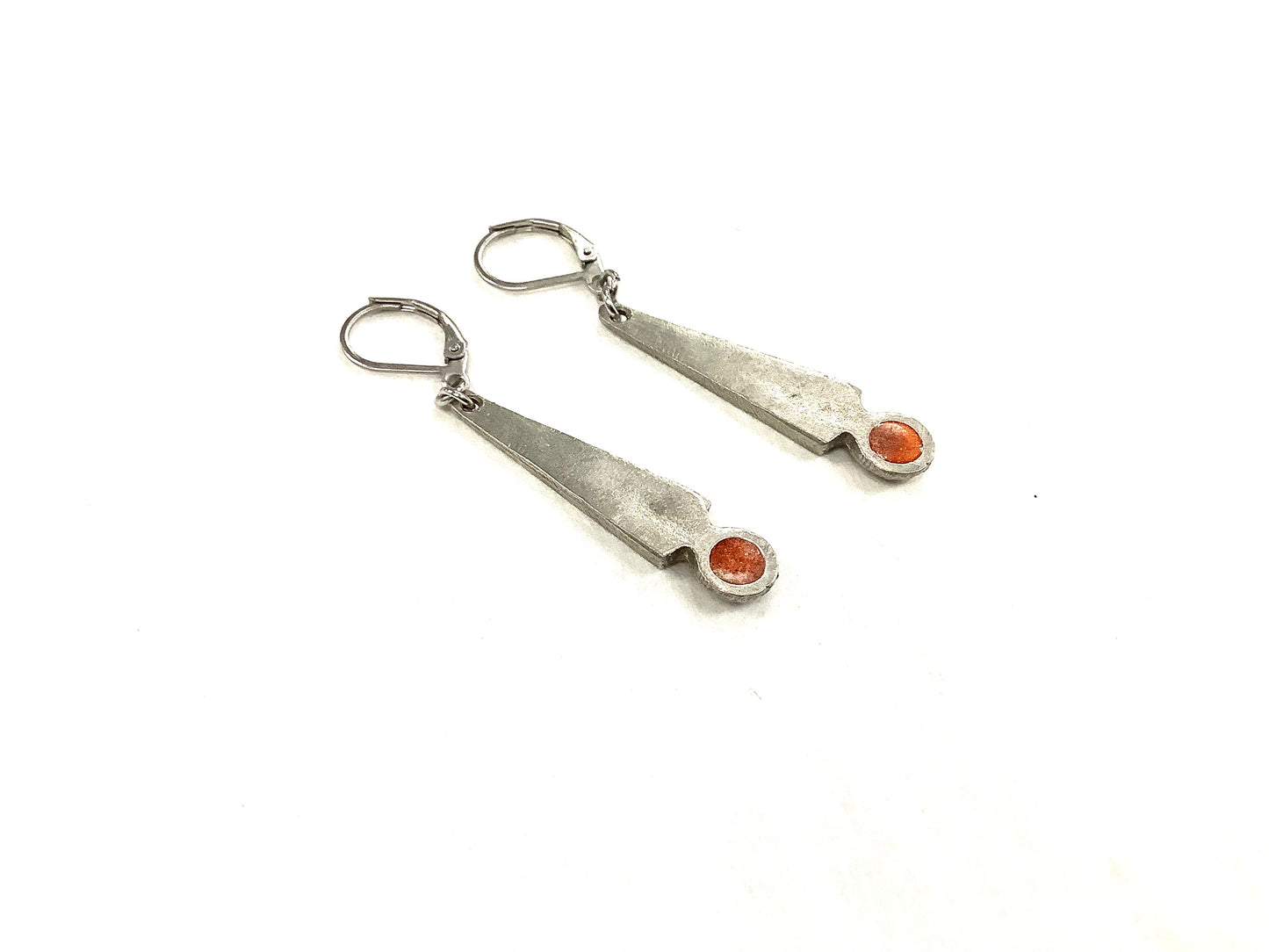 Suspendues à l'oreille Exclamation Naturel - Rouge Bijoux