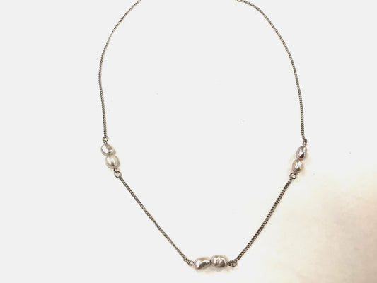 Collier Perlé - Gris - Rouge Bijoux