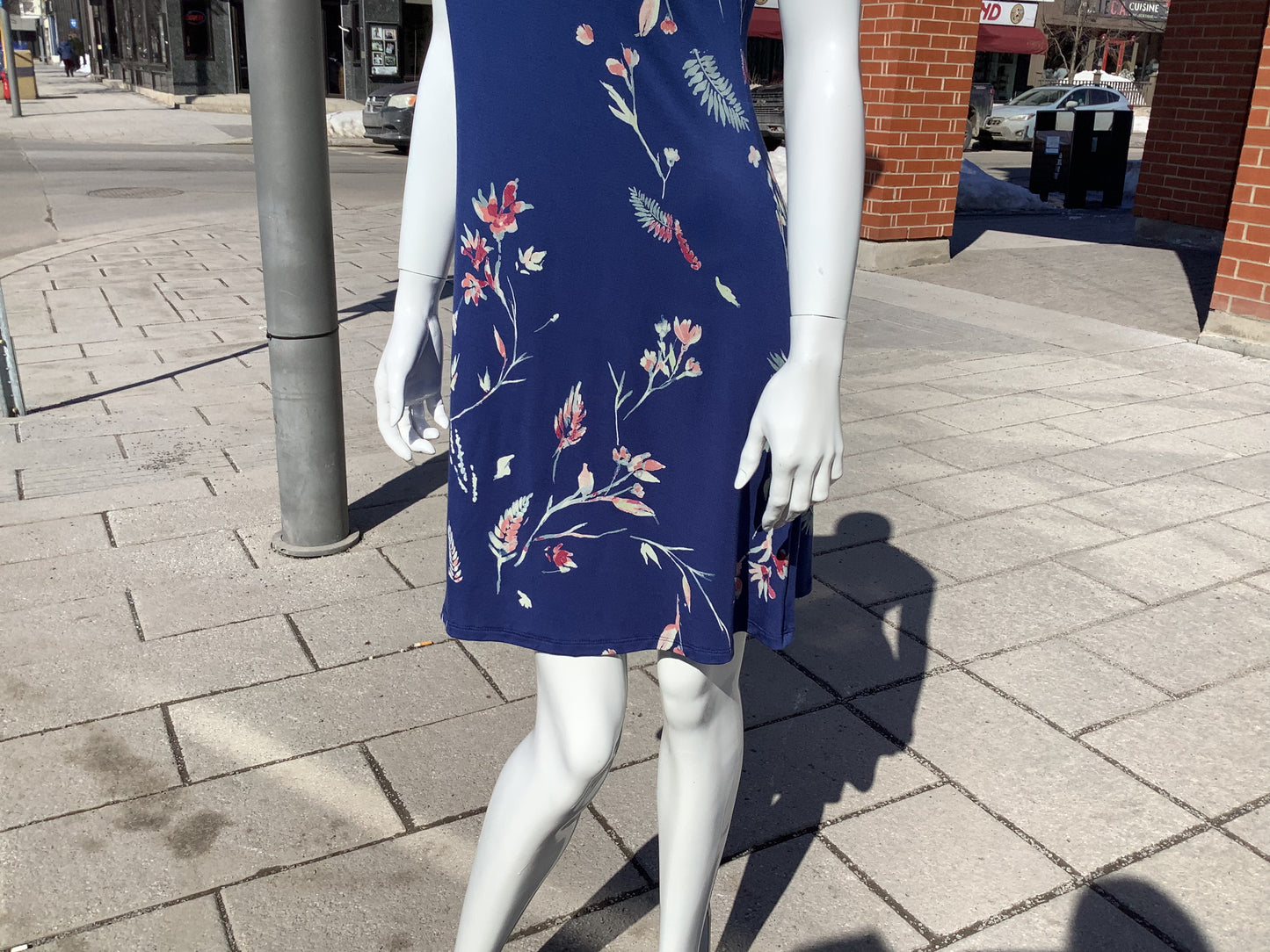 Maddie dress 8810 natural fiber - blue - Arianne