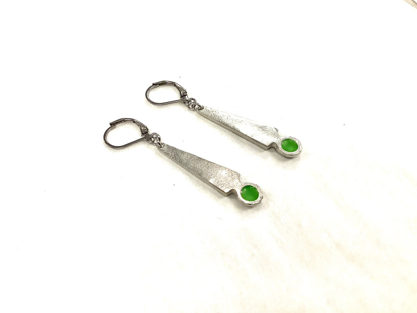 Suspendues à l'oreille Exclamation Naturel - Rouge Bijoux