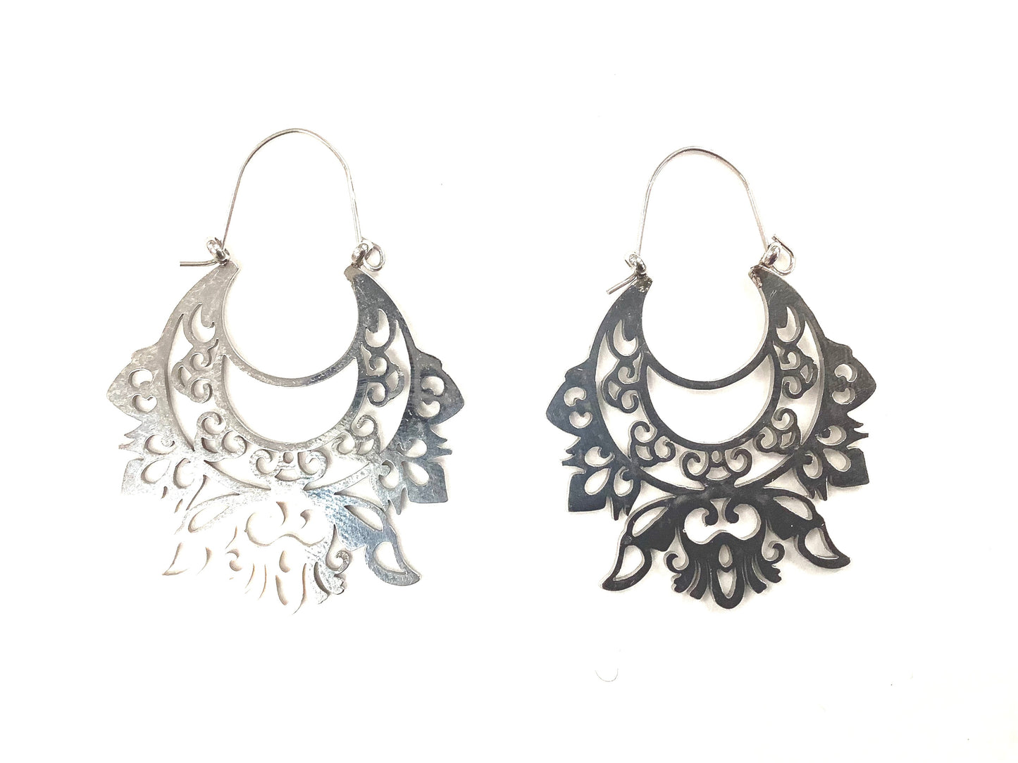 Boucles d'oreilles Vintage Argent - Création Fish