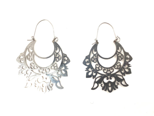 Boucles d'oreilles Vintage Argent - Création Fish