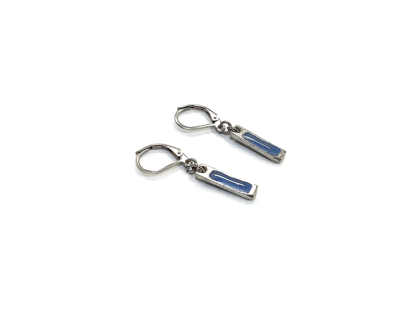 Suspendues à l'oreille Tige Art 17mm - Rouge Bijoux