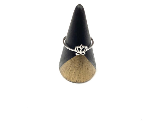 Bague - Lotus - Argent - Création Fish