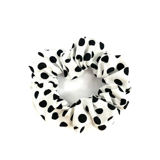 Chouchou Blanc Pois Noir - Rouge Canapé