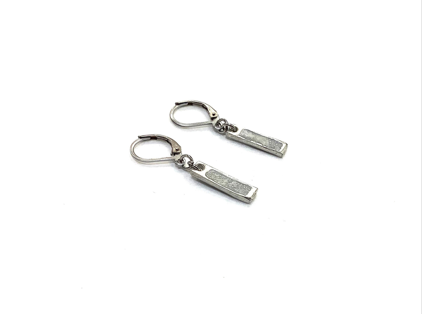 Suspendues à l'oreille Tige Art 17mm - Rouge Bijoux