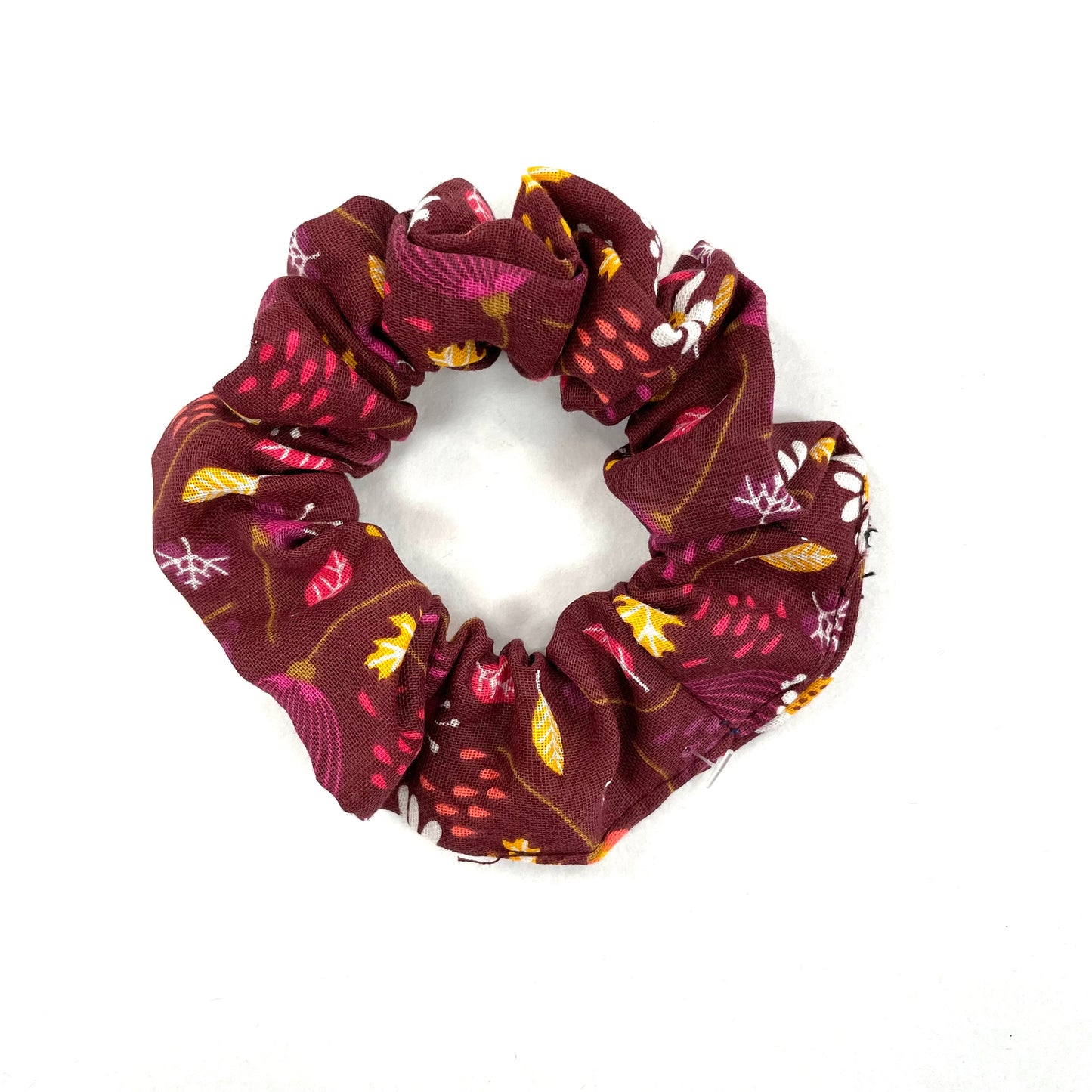 Fall Burgundy Scrunchie - Sofa Red