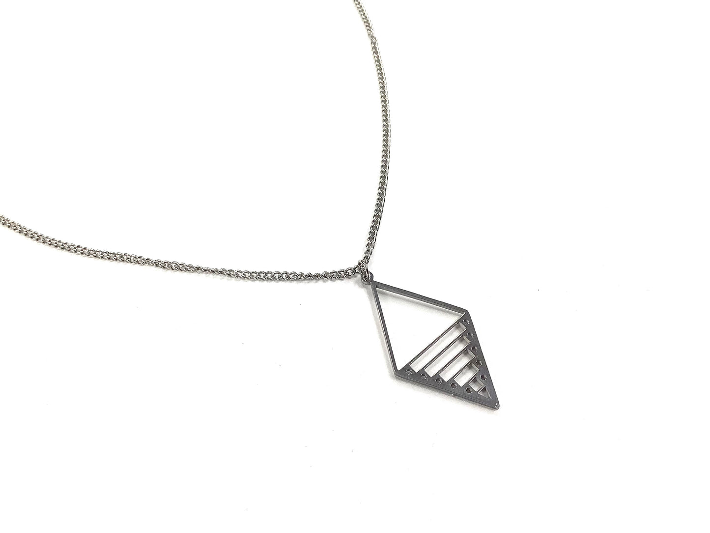 Collier Geometrika - Rouge Inox