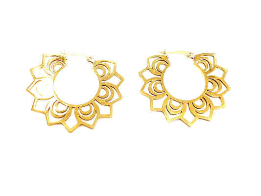 Boucles d'oreilles Marguerite Or - Création Fish