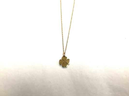 Collier Chance or - Rouge Inox