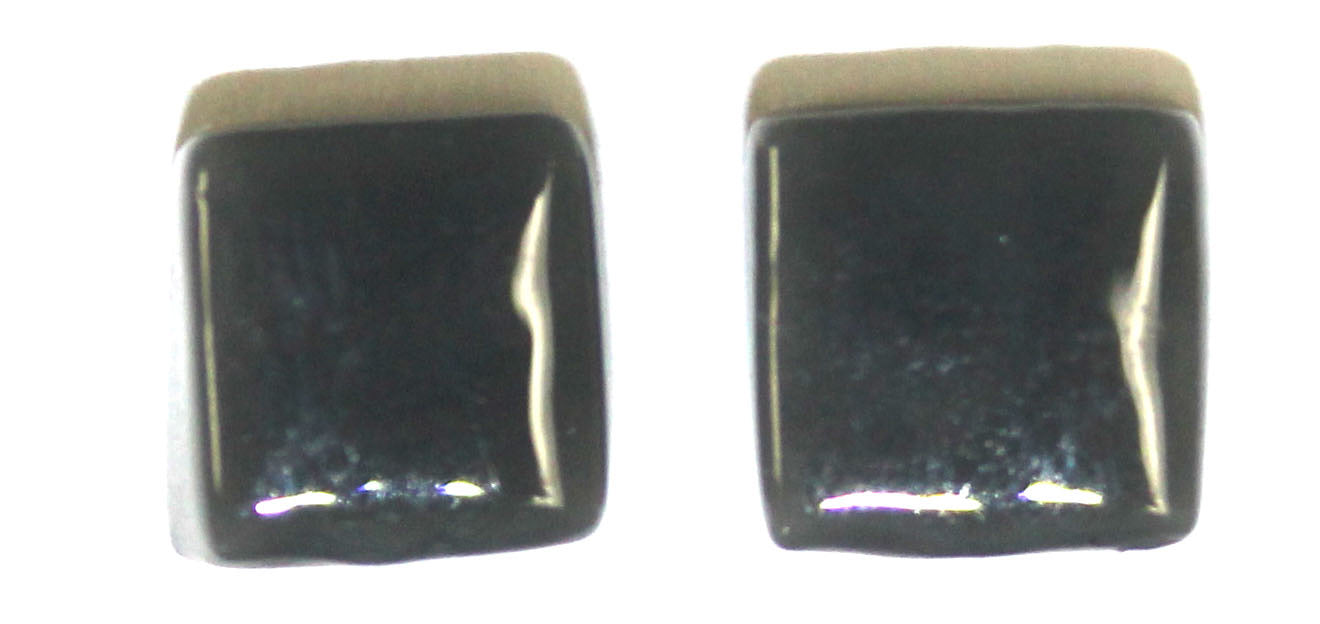 Boucles d'oreille unie carré- Créart