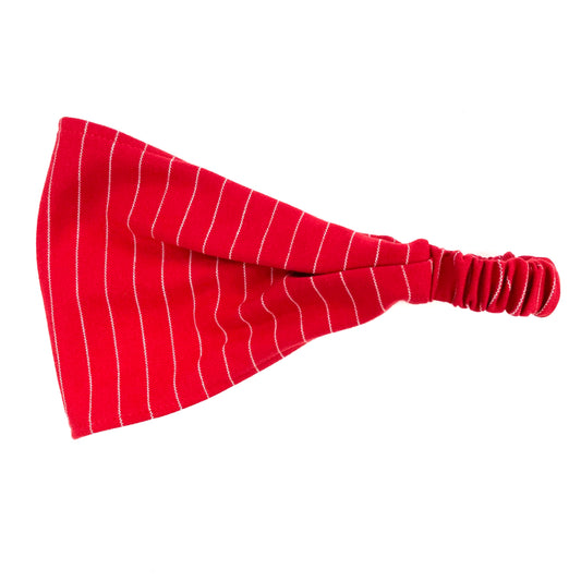 Bandeau Rouge Ligné Blanc - Rouge Canapé