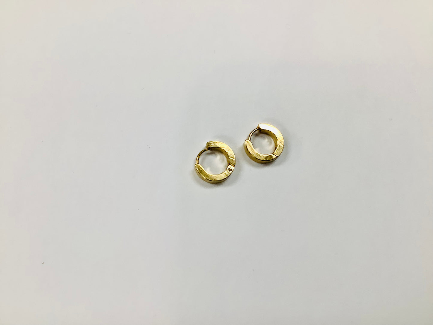 Gold rings -12mm - Red Stainless Steel