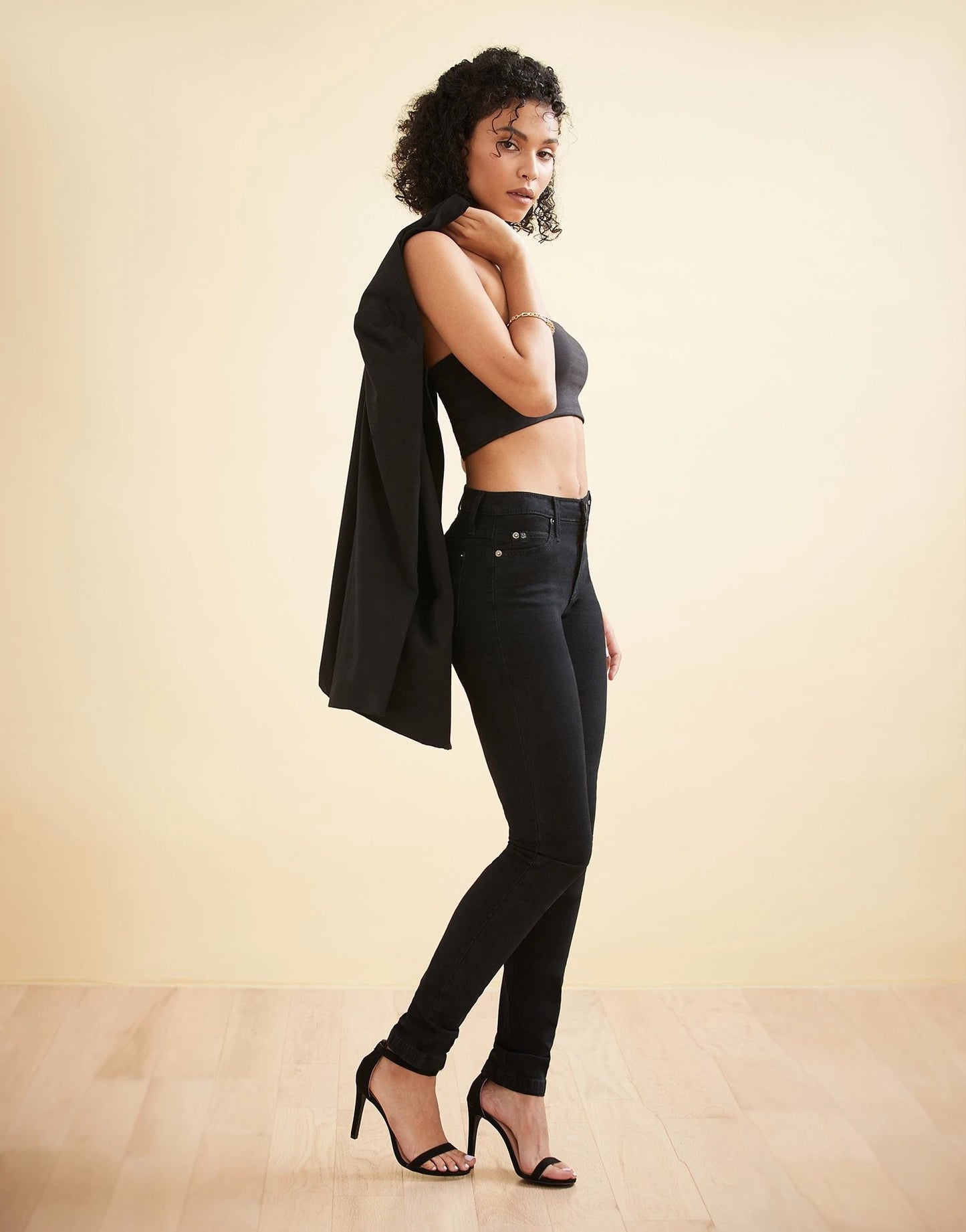 Rachel Overdye Black 1130 - Yoga Jeans 